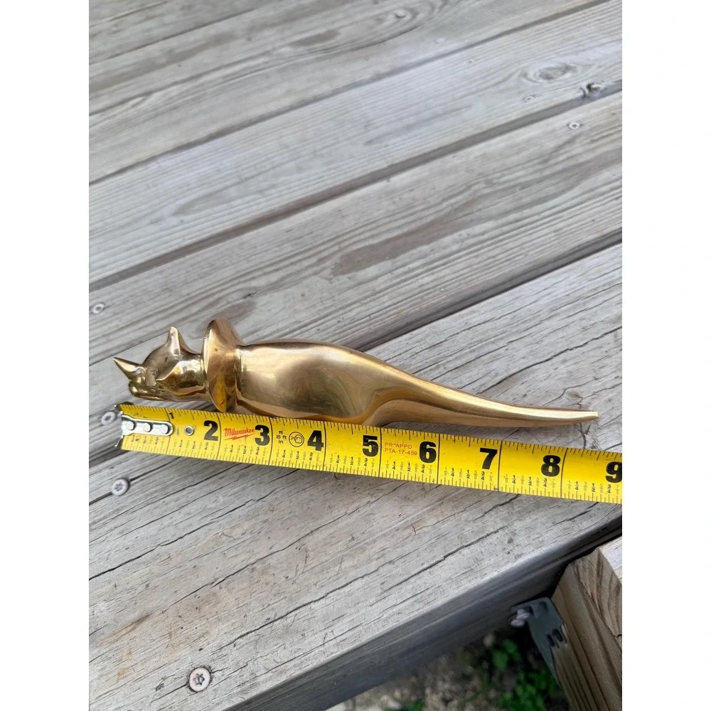 Solid Brass Triceratops Figurine | Vintage Korean Dinosaur Sculpture, Dark Acade